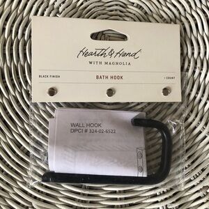 Hearth & Hand Magnolia Black Bath Hook New
